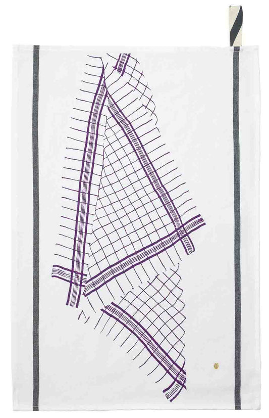 Torchon Tonton Violet 70 x 50