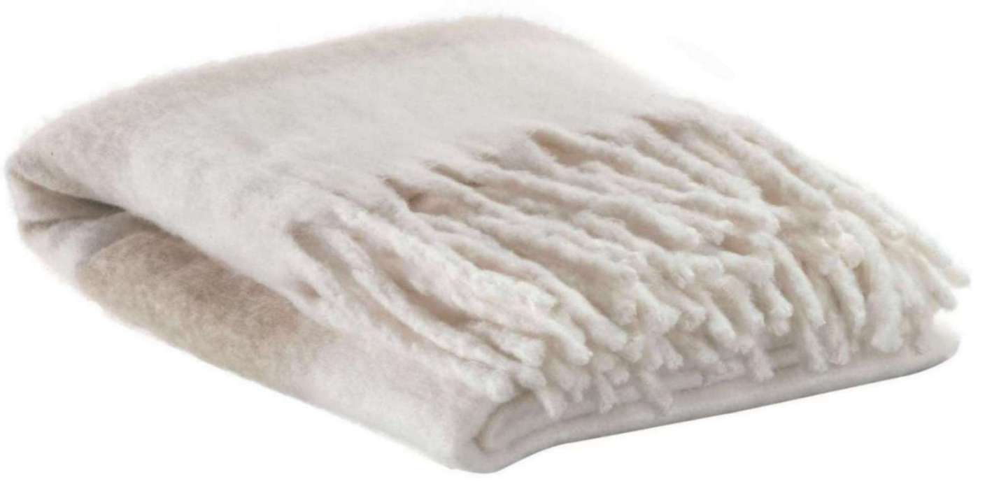 Plaid rayé Isabel Naturel 130 X 160