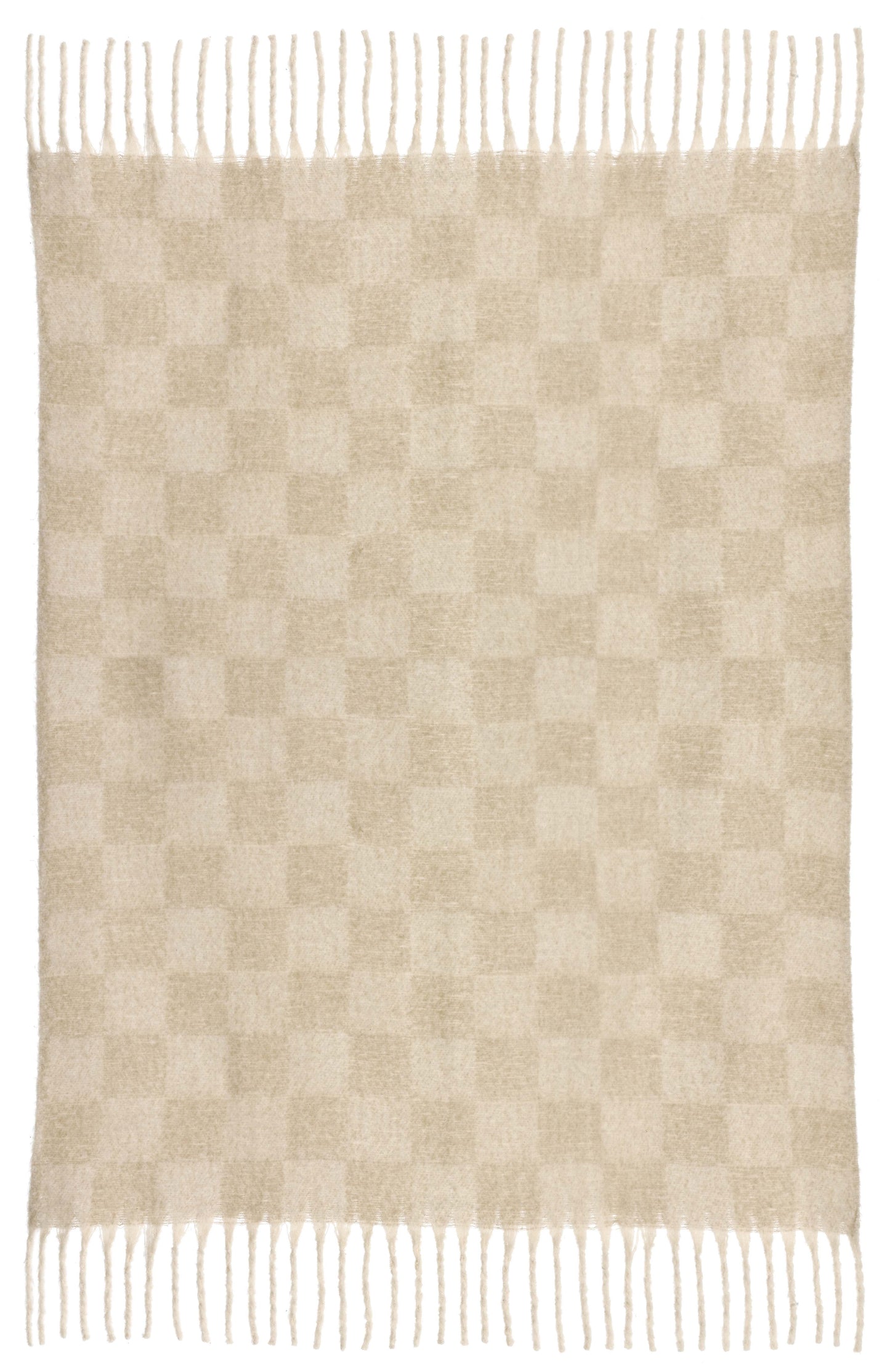 Plaid Isabel damiers Nuage 130 x 160