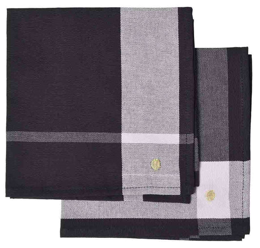 Lot de 2 serviettes de table La nonna Caviar 45 x 45