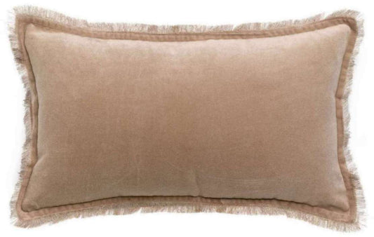 Coussin uni Fara Latte 30 x 50