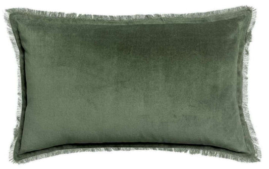 Coussin uni Fara Thym 30 X 50