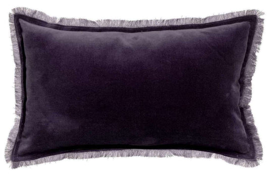 Coussin uni Fara Raisin 30 X 50