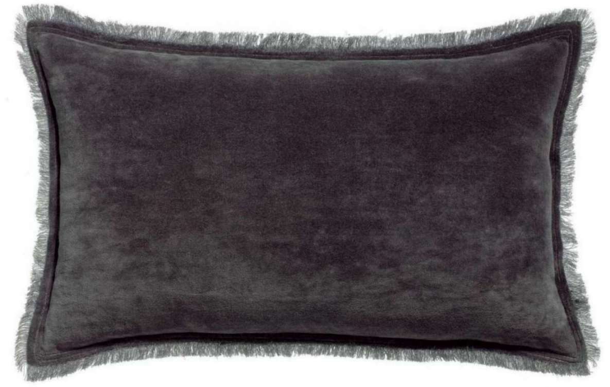 Coussin uni Fara Ombre 30 X 50
