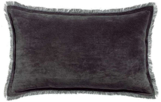 Coussin uni Fara Ombre 30 X 50