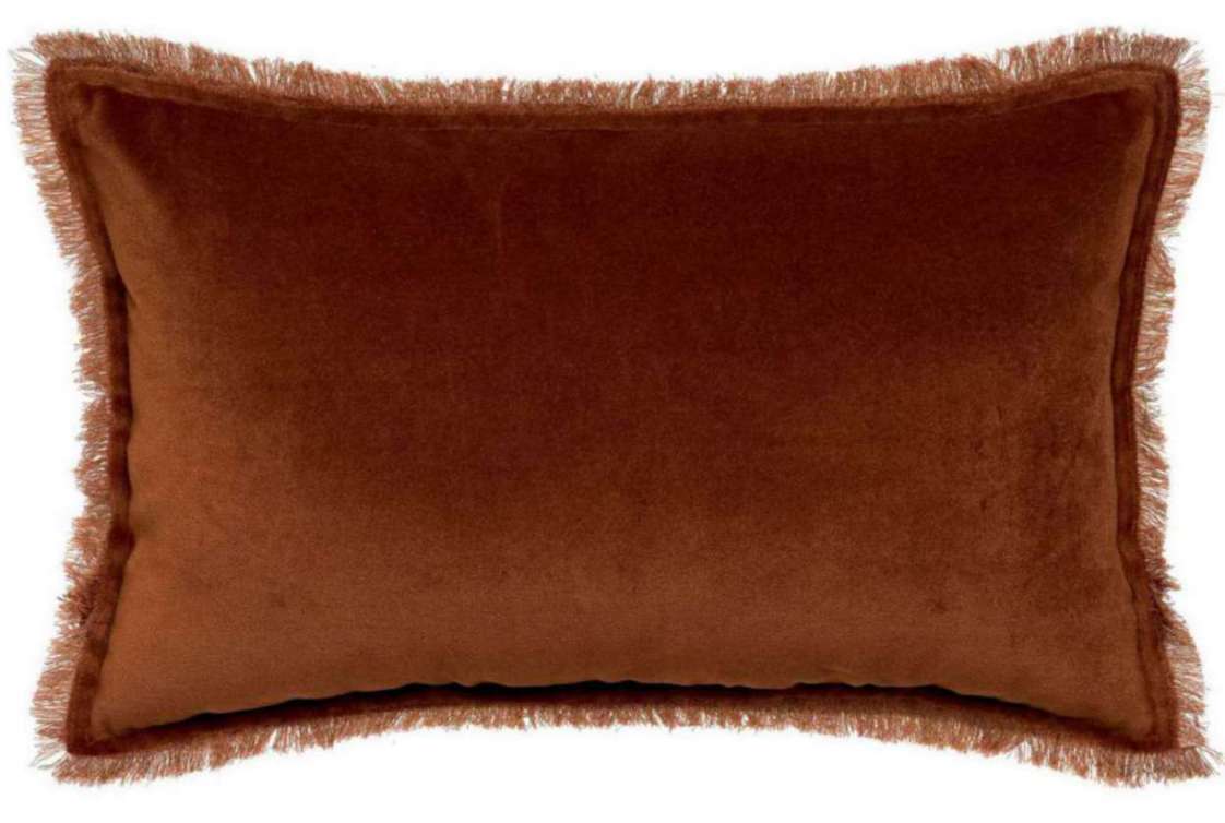 Coussin uni Fara Caramel 30 X 50