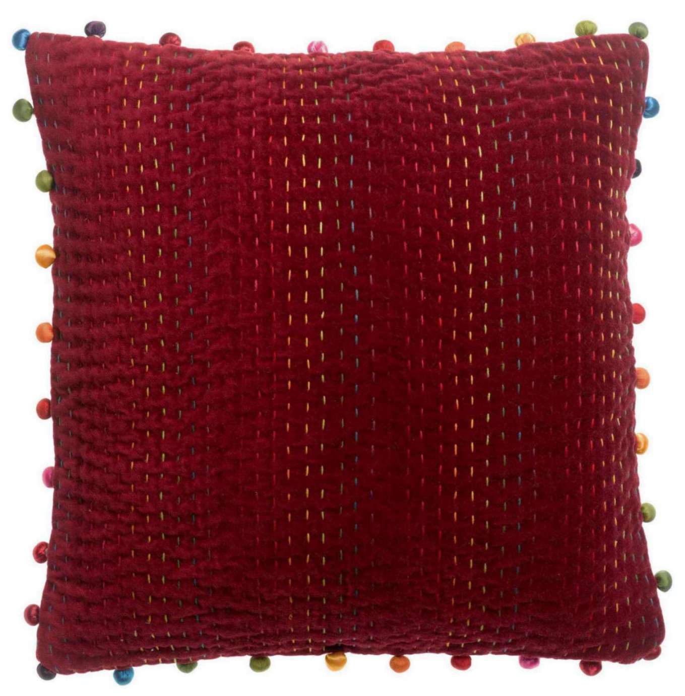 Coussin uni Gastounet Griotte 45 X 45