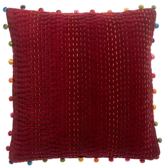 Coussin uni Gastounet Griotte 45 X 45
