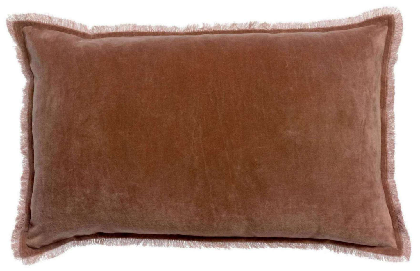 Coussin uni Fara Bois de rose 40 X 65