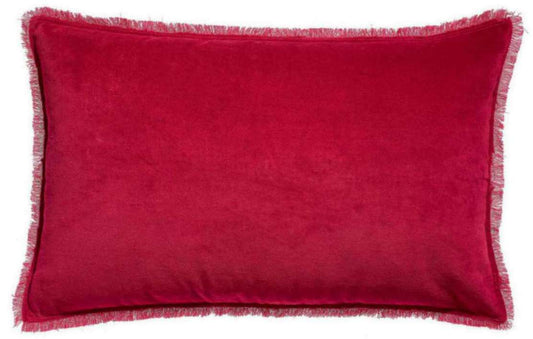 Coussin uni Fara Rubis 40 X 65