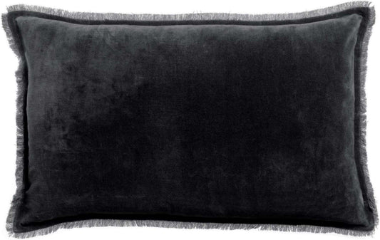 Coussin uni Fara Caviar 40 x 65