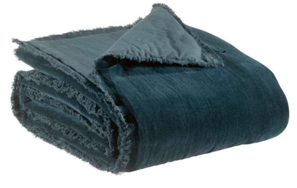 Plaid uni Fara Paon 135 X 200