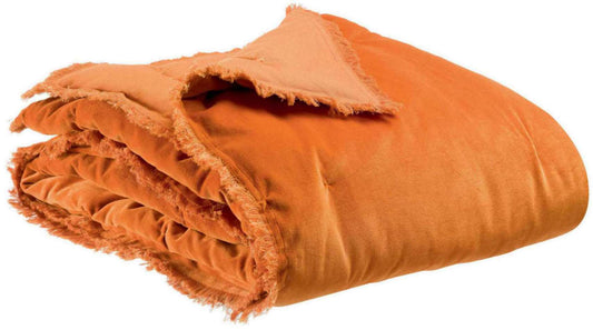 Plaid uni Fara Ambre 135 X 200