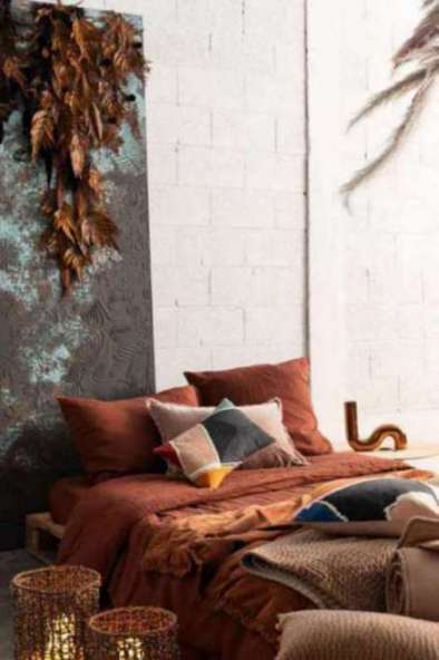 Edredon uni Fara Caramel 85 X 200