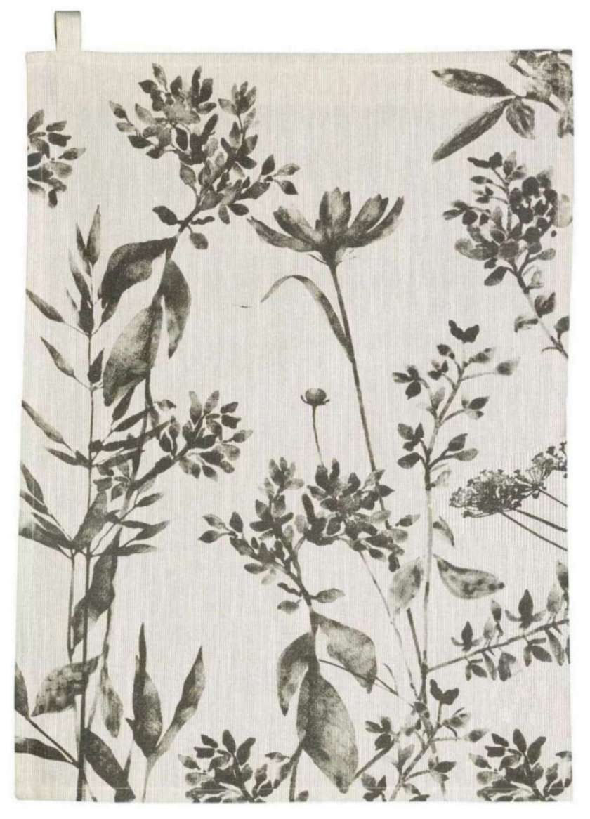 Torchon fleuri Isam Ombre 50 X 70