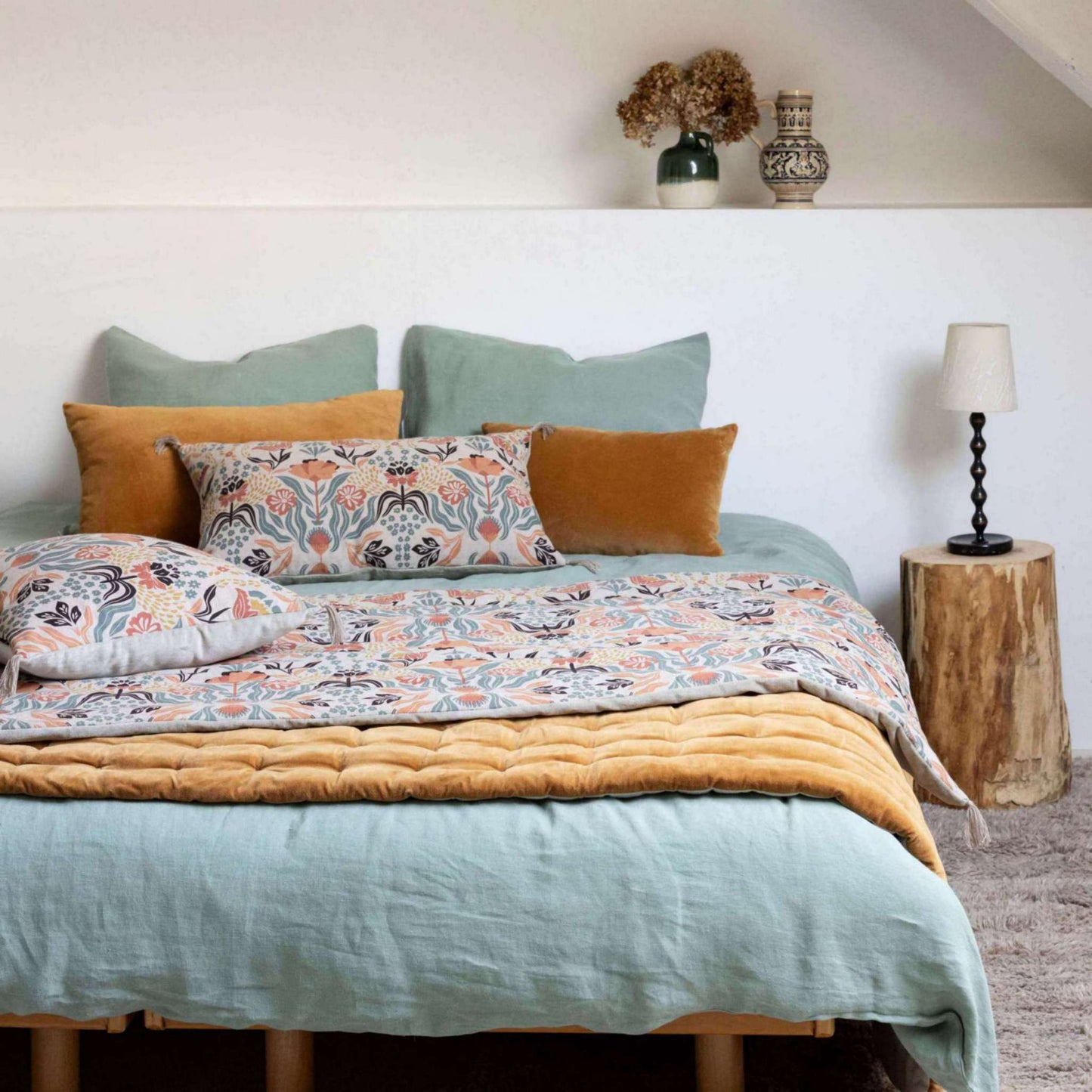 Taie d'oreiller Kala Sauge 65 X 65