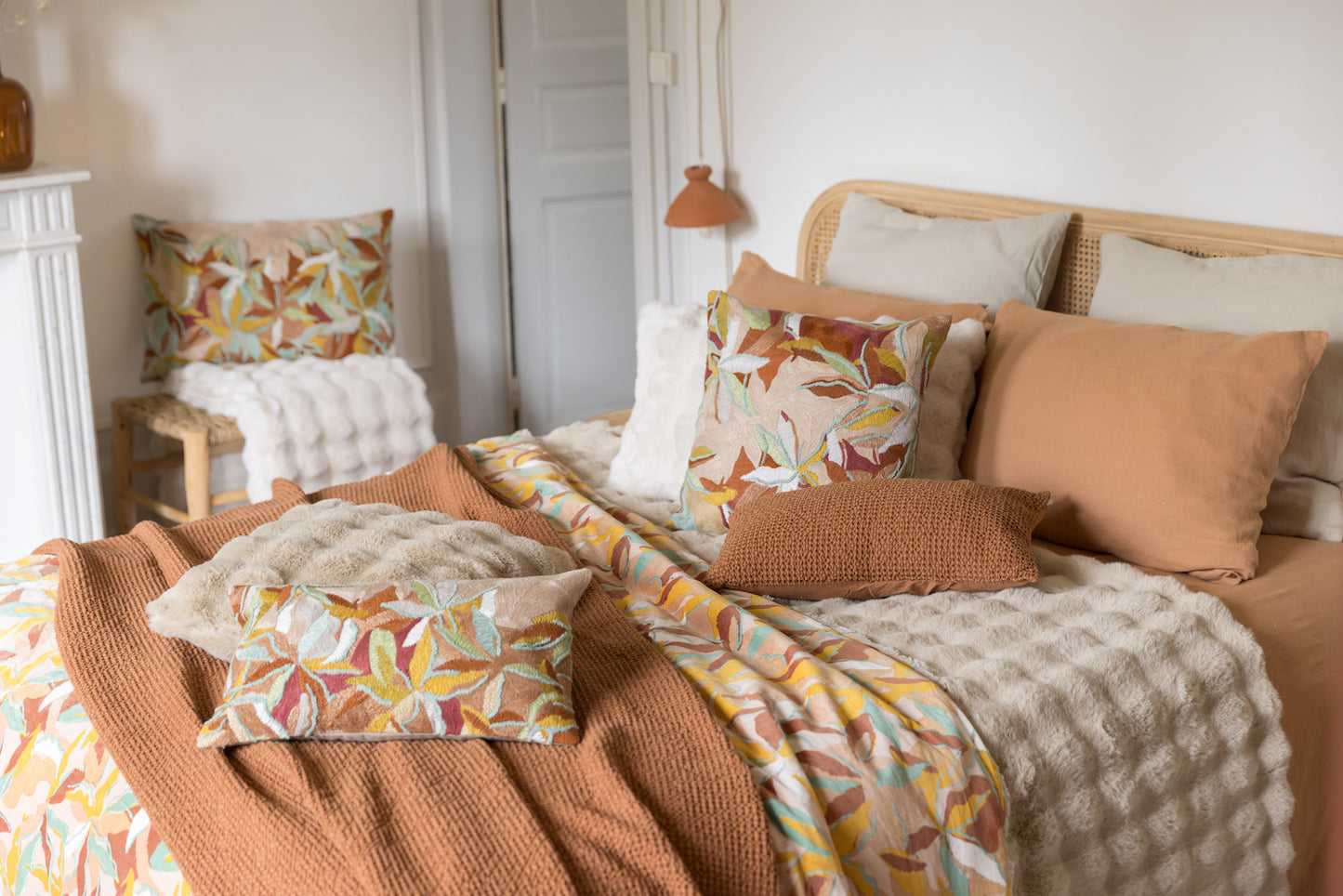 Taie d'oreiller Kala Cannelle 50 X 75