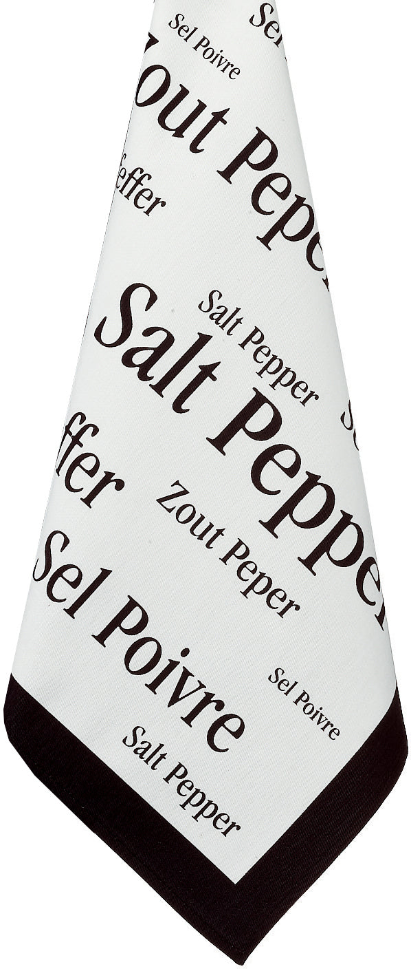 Torchon Sel & Poivre Noir 50 X 70