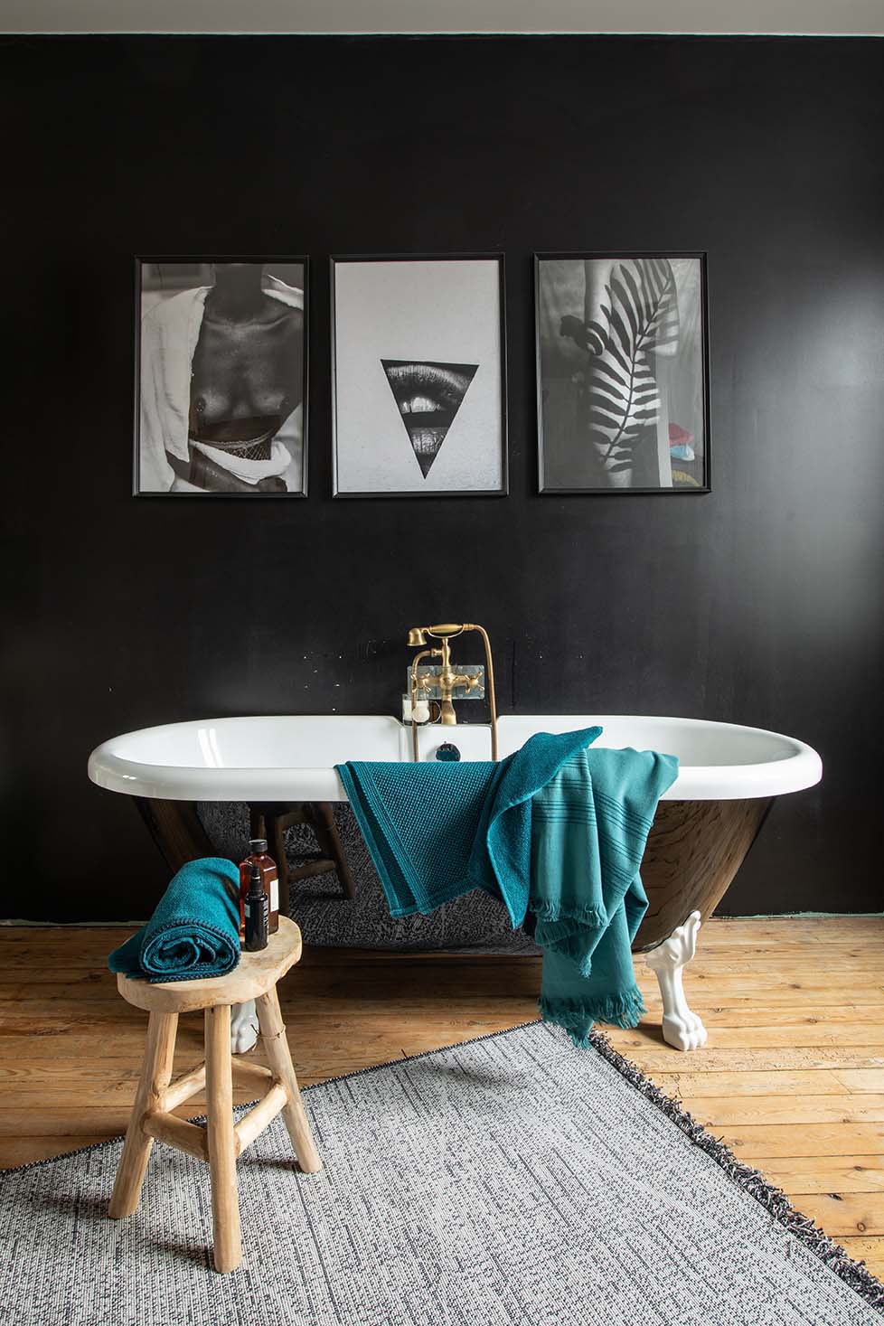 Drap de douche Bora Paon 70 X 130