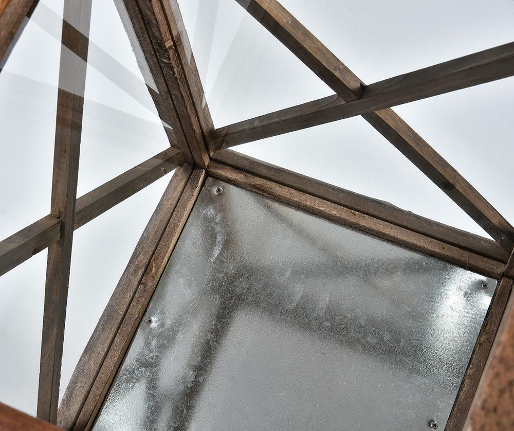 Très grande LANTERNE 45 cm en bois recyclé 3A