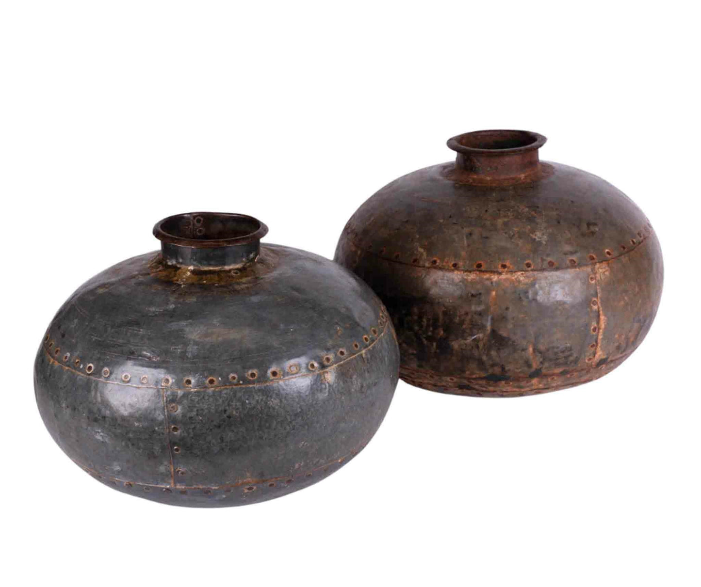 Vase en métal recyclé et patiné GLOBO 7