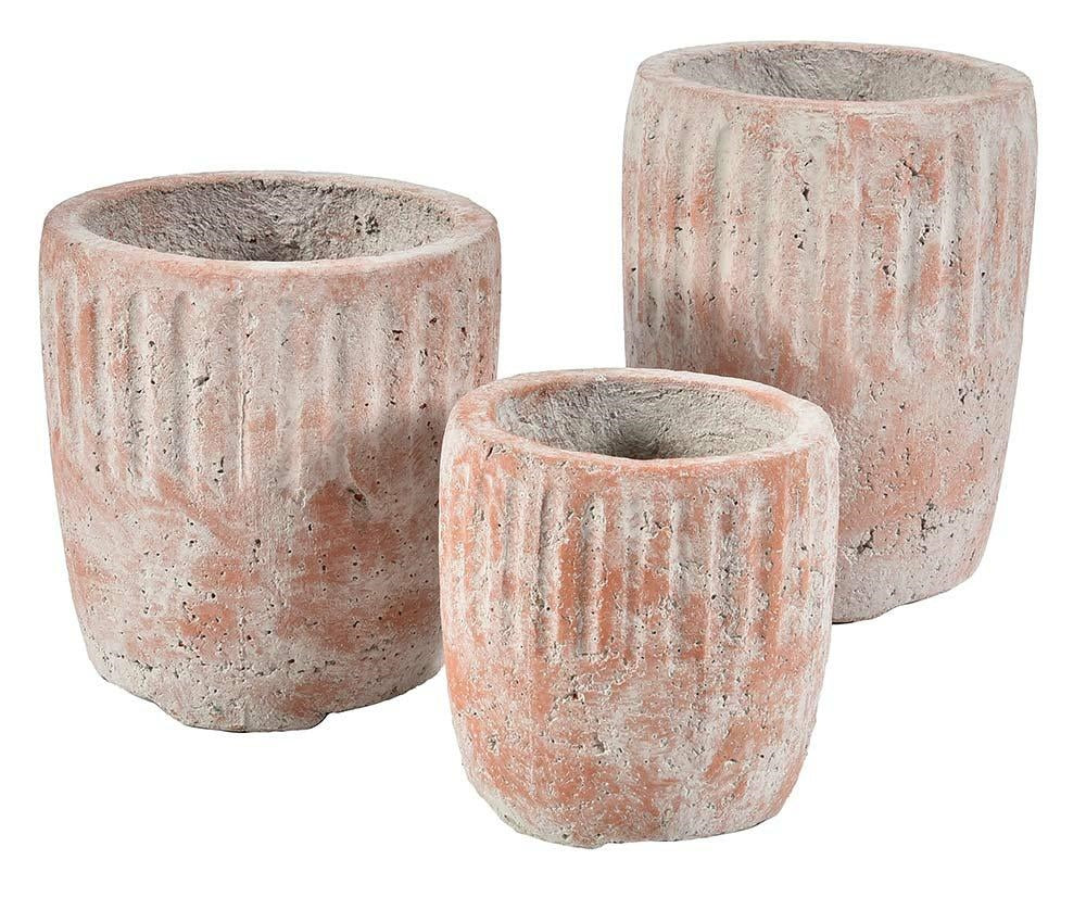 Cache pot en béton brut brique ROMA B