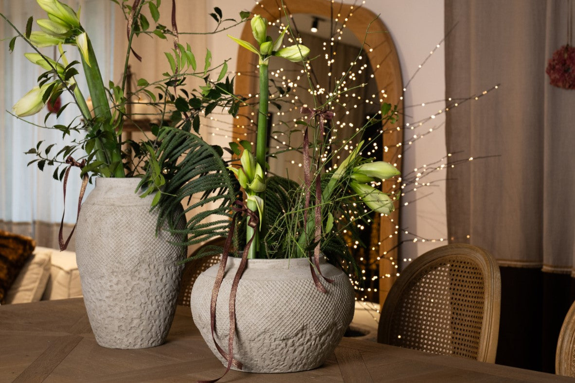 Vase en ciment brut naturel SIROCCO A