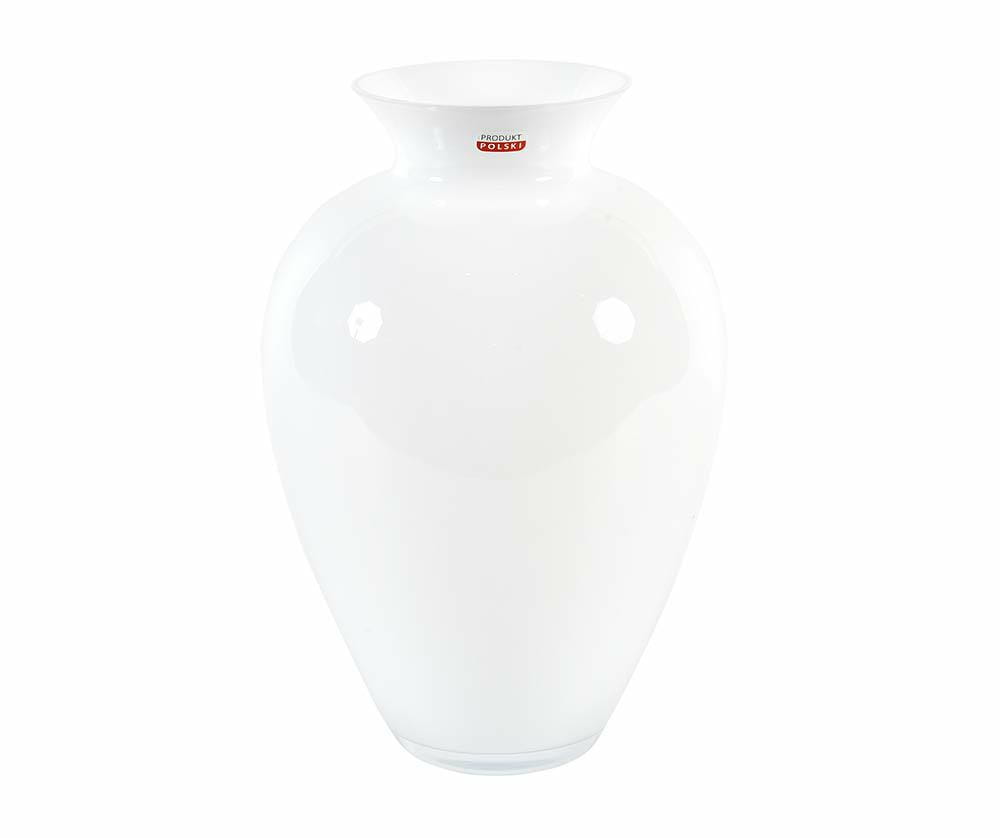 Vase en verre blanc  BOHEME 1M
