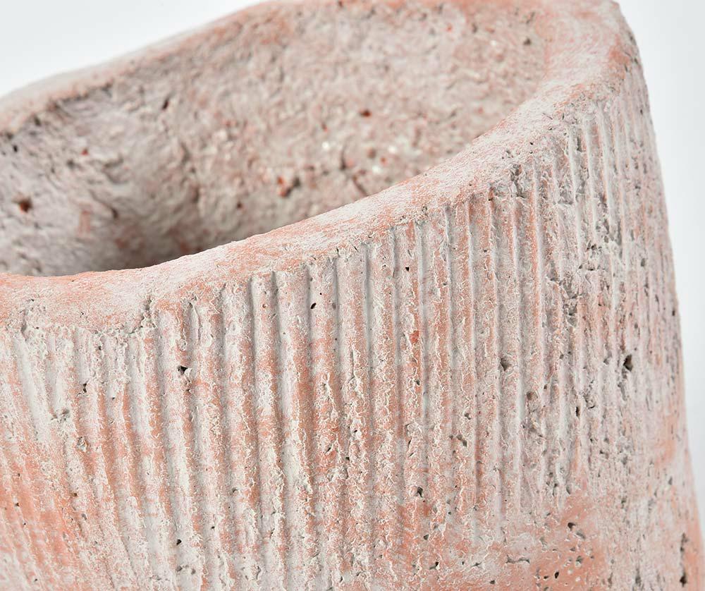 Cache pot en béton brut brique ROMA B moyen