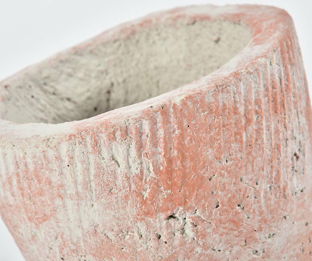 Cache pot en béton brut brique ROMA C petit