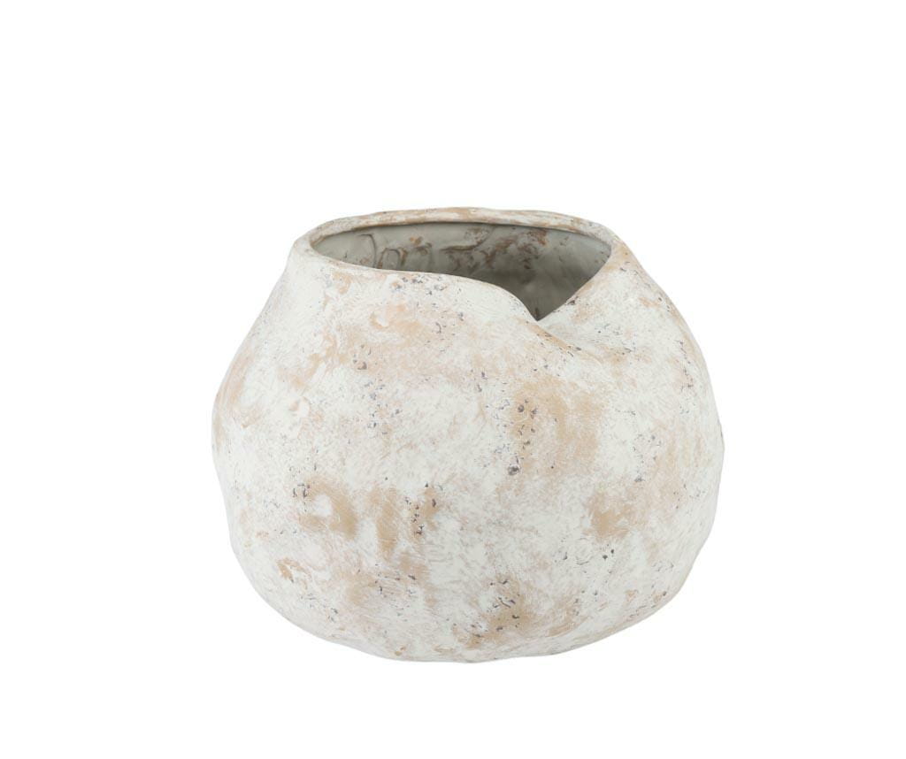 Vase rond en céramique mat TOLEDO beige 18.5cm