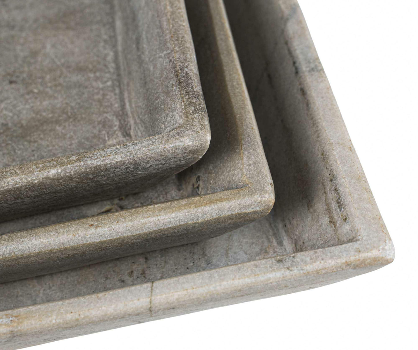 Ensemble de 3 plateaux en marbre MARBELLA