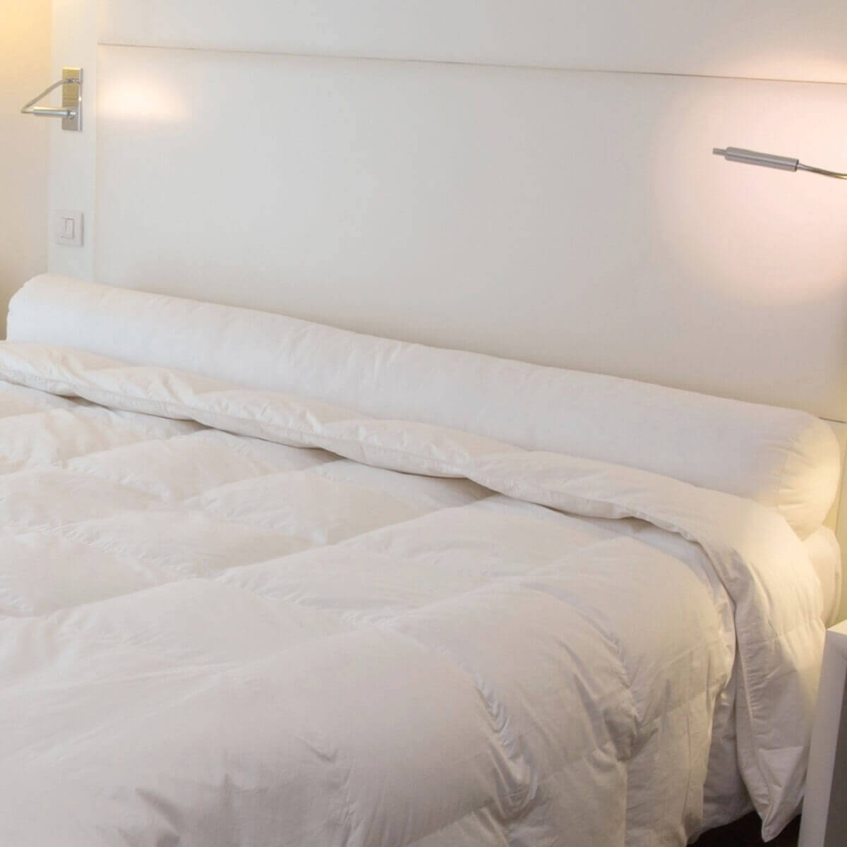 Traversin 200 cm - MI-FERME - 30% de duvet neuf de canard et 70% de plumettes