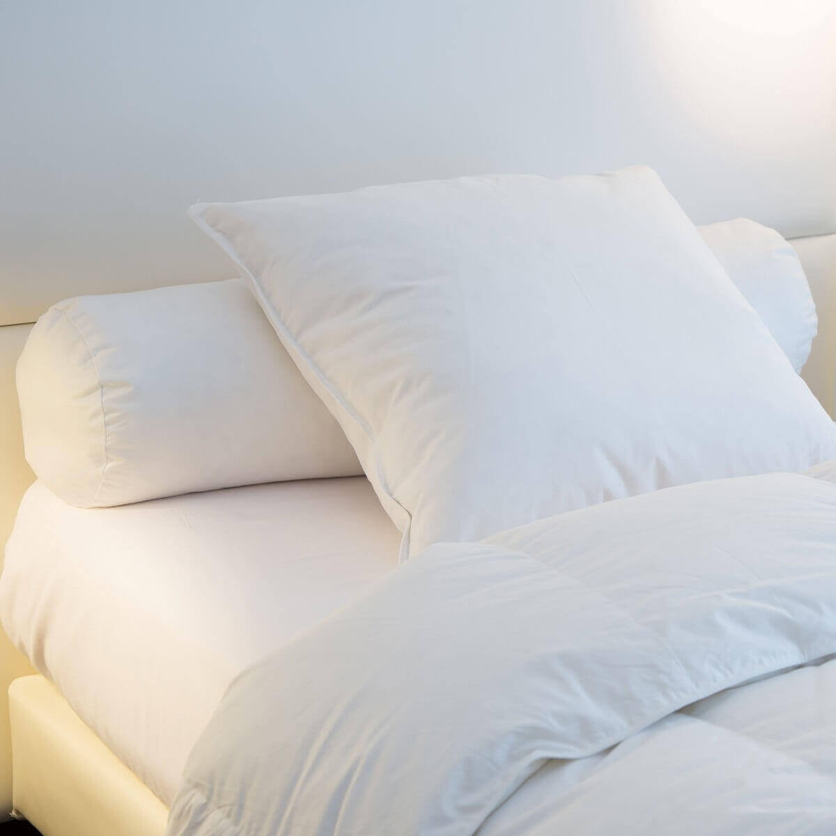 Traversin 90 cm - MI-FERME - 30% de duvet neuf de canard et 70 % de plumettes