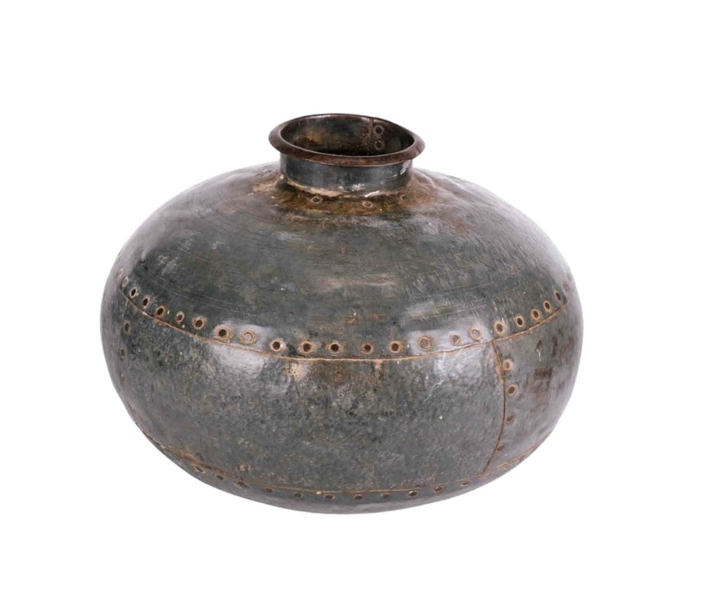 Vase en métal recyclé et patiné GLOBO 7