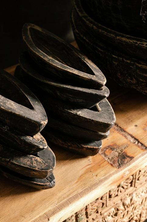 Bol en bois de teck ancien recyclé MISA 23cm